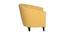 Parmino Accent Chair with Ottoman & Cushion (Ochre, Matte Finish) by Urban Ladder - Rear View Design 1 - 434943