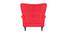 Lavine Accent Chair (Red, Matte Finish) by Urban Ladder - Rear View Design 1 - 434945