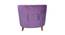 Sylvie Wing Chair (Purple, Matte Finish) by Urban Ladder - Design 1 Close View - 434946