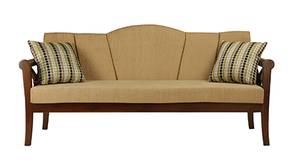 Eleanor Wooden Sofa (Beige)