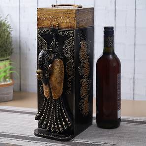 Barware Design Callie Wine Holder Box (Black & Brown)