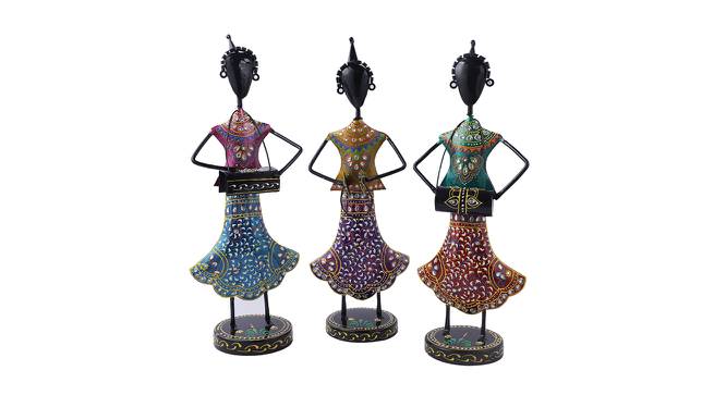 India Figurine Set of 3 (Multicolor) by Urban Ladder - Front View Design 1 - 435254