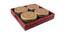 Liberty Tray with 4 Jars (Red) by Urban Ladder - Cross View Design 1 - 435347