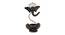 Nori Tealight Holder (Black) by Urban Ladder - Front View Design 1 - 435422