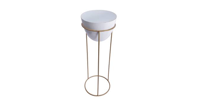 Pandora Planter Pot with stand (White) by Urban Ladder - Cross View Design 1 - 435452