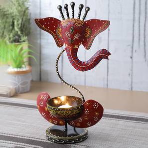Pearl tealight holder red lp