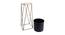 Prairie Planter with Stand Set of 2 (Black) by Urban Ladder - Rear View Design 1 - 435562