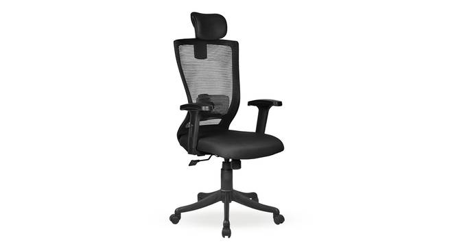 Werner High Back Study Chair (Black) by Urban Ladder - Cross View Design 1 - 435613