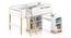 Galloo Loft Bed Set (White) by Urban Ladder - Cross View Design 1 - 435615