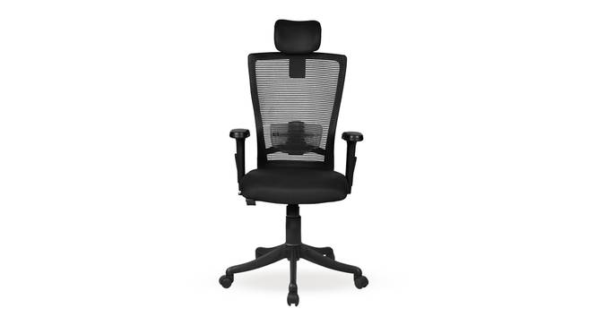 Werner High Back Study Chair (Black) by Urban Ladder - Front View Design 1 - 435622