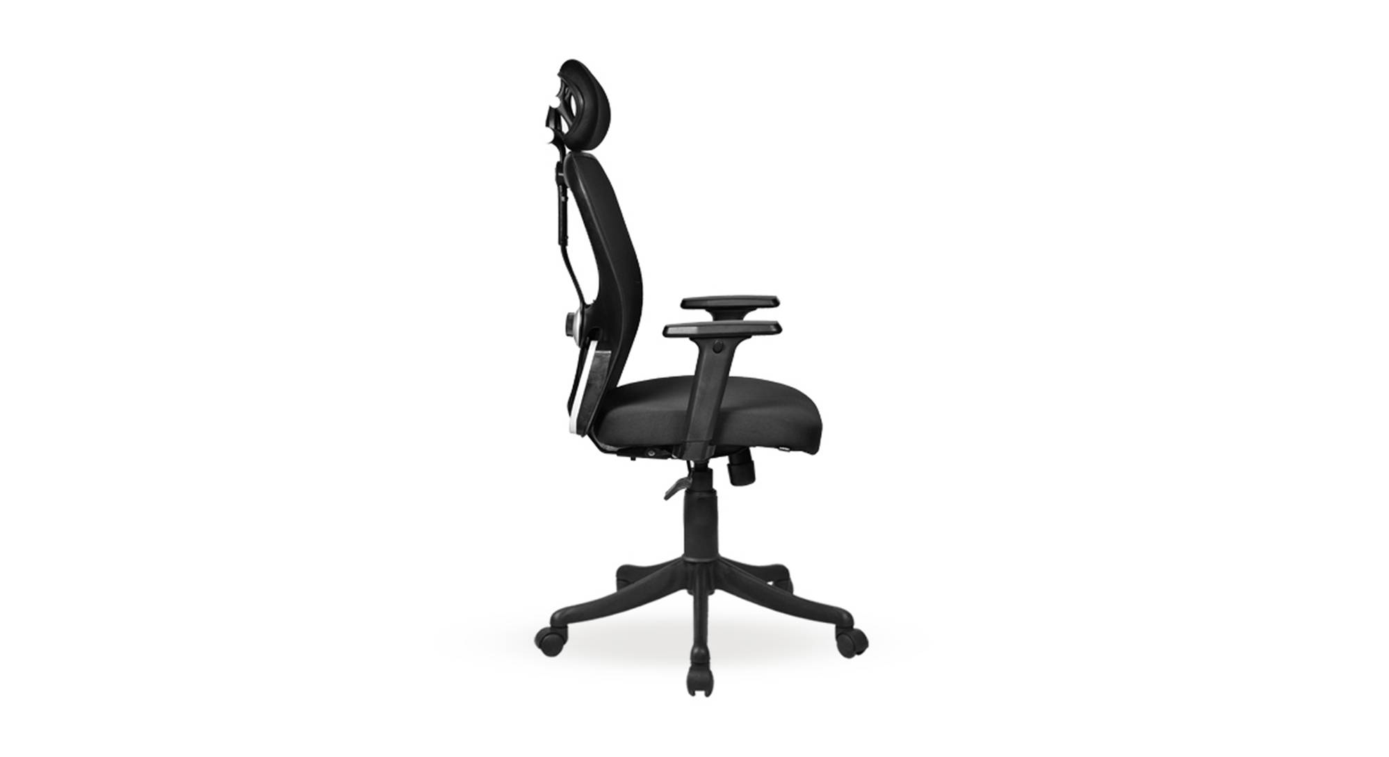 Edmund Study Chair in Black Colour Urban Ladder