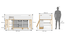 Galloo Loft Bed Set (White) by Urban Ladder - Design 1 Dimension - 435659