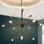 Rainer chandelier black matt and gold lp