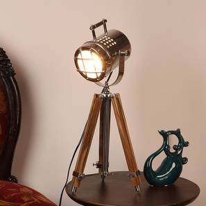 Led Spot Lights Design Rheneas Table Lamp (Metal Shade Material, Nickle Shade Colour, Nikcle)