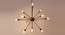 Rainer Chandelier (Black & Gold) by Urban Ladder - Design 1 Side View - 435851