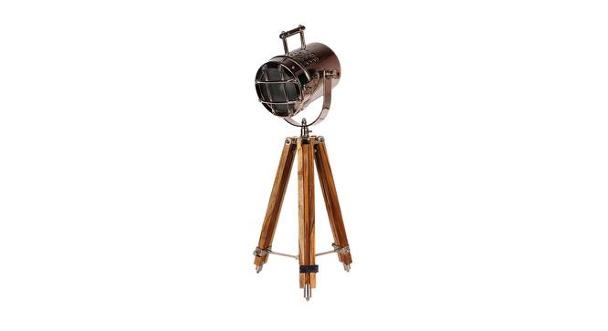Rheneas Table Lamp (Metal Shade Material, Nickle Shade Colour, Nikcle) by Urban Ladder - Design 1 Side View - 435855