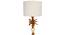 Owen Table Lamp (White Shade Colour, Cotton Shade Material, Gold Plating and Ivory) by Urban Ladder - Rear View Design 1 - 435865