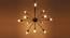 Rainer Chandelier (Black & Gold) by Urban Ladder - Rear View Design 1 - 435868