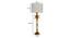 Owen Table Lamp (White Shade Colour, Cotton Shade Material, Gold Plating and Ivory) by Urban Ladder - Design 1 Dimension - 435889