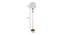 Pamela Floor Lamp (White Shade Colour, Cotton Shade Material, Gold Plating and Ivory) by Urban Ladder - Design 1 Dimension - 435891