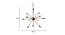 Rainer Chandelier (Black & Gold) by Urban Ladder - Design 1 Dimension - 435893