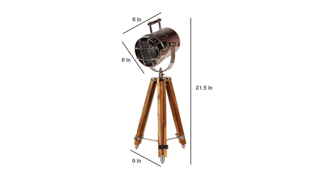 Rheneas table lamp nickle 6