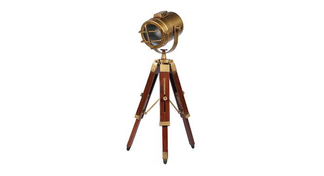 Seneca Table Lamp (Metal Shade Material, Brass Antique, Brass Antique Shade Colour) by Urban Ladder - Front View Design 1 - 435908