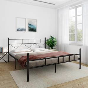 All Beds Design Masira Metal King Size Bed in Finish