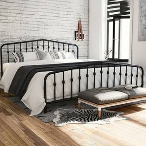 All Beds Design Pyramic Metal King Size Bed in Finish