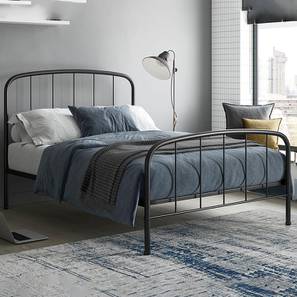 Queen Size Bed Design Pindora Bed (Black, Queen Bed Size)