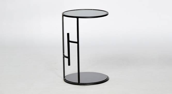 Marshal Side Table (Black, Powder Coating Finish) by Urban Ladder - Front View Design 1 - 436018