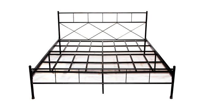 Masira Bed (Black, King Bed Size) by Urban Ladder - Front View Design 1 - 436022