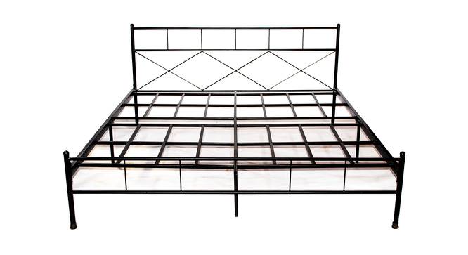 Masira Bed (Black, Queen Bed Size) by Urban Ladder - Front View Design 1 - 436023