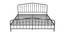 Pyramic Bed (Black, Queen Bed Size) by Urban Ladder - Front View Design 1 - 436027