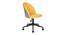 Shaunah Chair (Velvet Finish, Yellow & Light Grey) by Urban Ladder - Cross View Design 1 - 436089