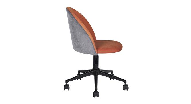 Shaunah Chair (Fabric Finish, Dark Orange & Light Grey Fabric) by Urban Ladder - Front View Design 1 - 436102