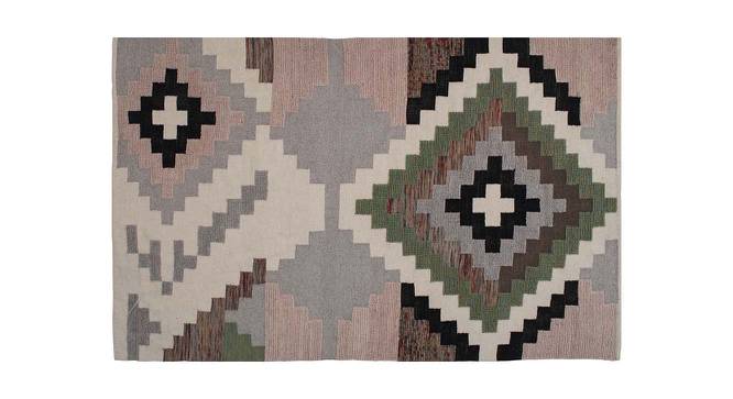 Amarella Dhurrie (150 x 240 cm  (59" x 94") Carpet Size, Multicolor) by Urban Ladder - Front View Design 1 - 436173