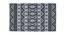 Jung Dhurrie (Black & White, 150 x 240 cm  (59" x 94") Carpet Size) by Urban Ladder - Front View Design 1 - 436485