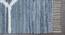 Joe Dhurrie (Blue & White, 150 x 240 cm  (59" x 94") Carpet Size) by Urban Ladder - Design 1 Side View - 436489