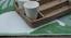 Ingram Dhurrie (150 x 240 cm  (59" x 94") Carpet Size, Green & White) by Urban Ladder - Design 1 Close View - 436586