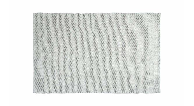 Rhoslyn Dhurrie (120 x 180 cm  (47" x 71") Carpet Size, Ivory/Off White) by Urban Ladder - Front View Design 1 - 436753