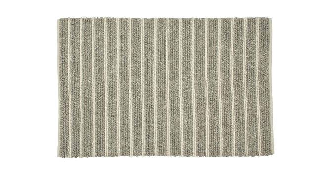 Rhoslyn Dhurrie (150 x 240 cm  (59" x 94") Carpet Size, Cream & Grey) by Urban Ladder - Front View Design 1 - 436773