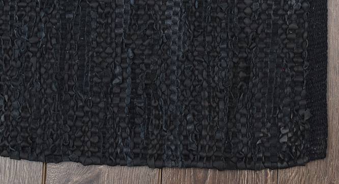 Madeline Dhurrie (Black, 120 x 180 cm  (47" x 71") Carpet Size) by Urban Ladder - Design 1 Side View - 436781