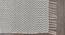 Michonne Dhurrie (Grey & White, 240 x 300 cm  (94" x 118") Carpet Size) by Urban Ladder - Design 1 Side View - 436807