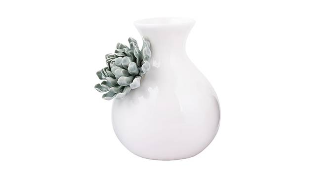Eugene Vase (White) by Urban Ladder - Front View Design 1 - 437199