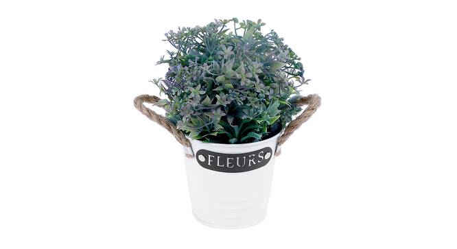 Willa Artificial Plant with Pot (White & Purple) by Urban Ladder - Cross View Design 1 - 437348