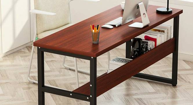 Elanah Office Table (Mahogany) by Urban Ladder - Front View Design 1 - 437401