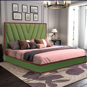 Bed Design Charmone Upholstered Bed (Green, Queen Bed Size)