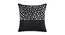 Ace Cushion Cover Set of 2 (Black, 41 x 41 cm  (16" X 16") Cushion Size) by Urban Ladder - Front View Design 1 - 439677