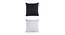 Ajax Cushion Cover Set of 2 (Black, 41 x 41 cm  (16" X 16") Cushion Size) by Urban Ladder - Cross View Design 1 - 439685
